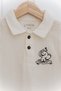 100% Organic Cotton Muslin Fabric Short Leg Jumpsuit for Baby Girl-Boy - 4