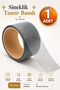 Adhesive Fly Screen Tulle Repair Tape Ripped Torn Hole Fiber Tulle Pasting 48 mm X 2 Meters Black