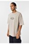 Washable Oversize T-Shirt with Pre-Washed Printed Text - 3