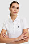Women's White Polo Collar Basic T-Shirt 50321818-Vr013 - 2