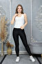 Women's Compact Combed Cotton Camisole Ribbed Tank Top Crop 95% Cotton 5% Elastane - 6