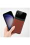 Xiaomi Redmi 7A Compatible Case Lens Leather Case Brown - 3