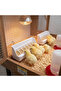 Feeder with Grid for Birds 5 Pcs Lovebird Paradise Sultan Canary Chick Feeder with 5 Compartments 18*6 cm - 4