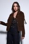 Brown Tassel Detailed Suede Women's Jacket - 2