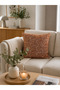 Bohemian Knitted Tile / Orange Throw Pillow Cover 1 Piece - 6