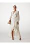 Marciano long fit-and-flare dress