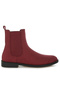 Women's Low Block Heel Chelsea Boots In Burgundy - 2
