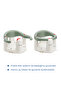 Front Opening Bath and Feeding Seat with Gift Cushion - Set of 2 Soft Green - 4