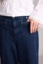 Crop Wide Leg High Waist Short Wide Leg Jean Trousers H5346Ax26Sm - 6