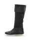 Gray Dark Suede Women's Flat Boots 01Wt3307 - 3