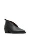 Black Leather Women's Heeled Boots 01Wd4004 - 3