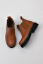 Tan Light Flotter Leather Women's Flat Boots 01Wt0801