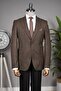 Brown combination dress