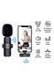 K9 Lightning Wireless Lavalier Microphone Type-C IOS Auto-syncs Microphone for Video Recording Vlog - 6