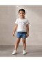 Girls White Varsity Printed Scuba T-Shirt - 4