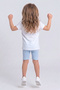 Girl's Cotton T-Shirt and Leggings Set - 3