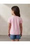 Girls Pink Stamped Graphic T-Shirt - 3