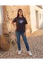 Senior Girls Charcoal Stitch Oversized T-Shirt - 5