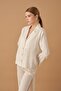 Braletli Linen Women's Pajama Set - Lx.25233 Neutral - 4