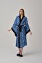 Vegan Silk Satin Four-Piece Bridal Dowry Set - Lx.25241 Blue - 2