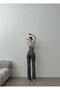Women's High Waist Flared Jean Pants - 4