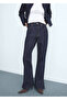 Straight-Cut Jeans with Slits