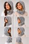 2-Pack Hooded Hat Shawl Beanie Headscarf Thermal Headwear Headgear Warm Sports Headgear Neck Warmer with Lanyard - 2