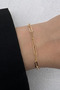 Cm Jewelry Gold Color Paperclip Chain Minimal Women's Steel Bracelet Does Not Tarnish, Does Not Lose Color - 6