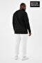Men's Large Size Long Sleeve 2 Thread Crew Neck T-Shirt Spr26Bts942 - 4
