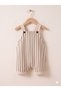Baby Boy Classic Salopet Set Striped Suspender Pants Shirt Collar 0-12 Months - 4