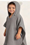 Organic 100% Cotton 4 Layer Muslin Hooded Beach Kids Baby Poncho Bathrobe Bath Towel - 3