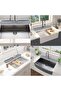 30 Inch Silicone Faucet Mat, Waterproof Splash Guard Draining Mat for Kitchen & Bathroom Sink