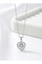 Women's 316L Stainless Steel Silver Stone Heart Necklace