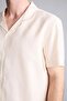 Regular Fit Polo Collar Flowy Fabric Short Sleeve Shirt G8083Ax26Sm - 6