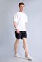 100% Cotton Relax Fit Elastic Waist Bermuda Jean Shorts H7293Ax26Sm
