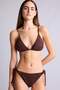 Lace-Up Wrinkled Textured Bikini Bottom E0208Ax25Sm - 2