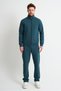 Petrol Blue Premium Comfortable Fit Seasonal Soft Textured Men's Tracksuit Set - 6