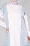 Color-Blocked Track Suit Tunic with Chain Detail 43561 - 4