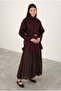 Short Burgundy Poplin Shirt