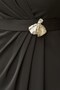 Belted Brooched Balloon Sleeve Evening Dress - 4