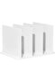 5-Row Adjustable Purse Organizer for Closet, Plastic Shelf Dividers for Handbags, White - 4
