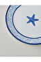 Shellwave Porcelain 4-Piece Cake Set 19 cm Navy Blue-White - 5