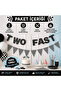 Racing Cars Vehicle Themed 2-Piece Two Fast and Triangle Road Banner - 2