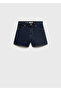 High Waist Straight Cut Denim Shorts - 3