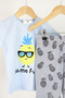 Boys' Eyeglasses Model Cotton Shorts 2-Piece Set - 5