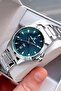 Original Luxury Men's Wristwatch 3 Atm Waterproof Silver Color Steel Band - 5