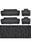 Jacquard 3 3 1 1 Patterned and Elastic Sofa Cover Set - Sofa Sofa Bed Cover and Seat Covers - 2