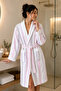 100% Cotton Striped Peshtemal Bathrobe - Adult - 4