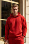Men's Oversized Sweatpants Set with Kangaroo Pockets and Elastic Cuffs - Home Wear - 2