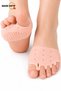 5 Finger Toe Bunion Bone Protector Silicone Cushion Roller Big Toe Liner M-1060